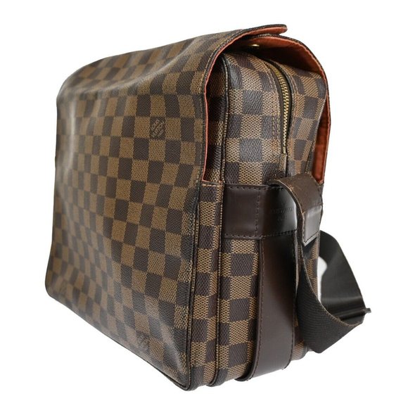 LOUIS VUITTON Naviglio Shoulder Bag Damier Ebene Leather Brown N45255 86YD629 - Picture 10 of 16